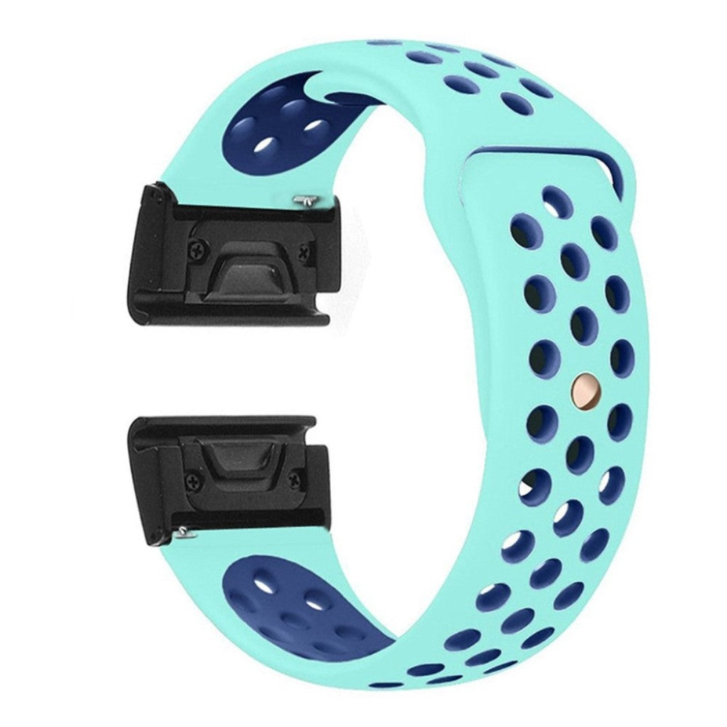 Udsøgt Garmin Fenix 5X / Garmin Tactix Charlie Silikone Rem - Blå#serie_9