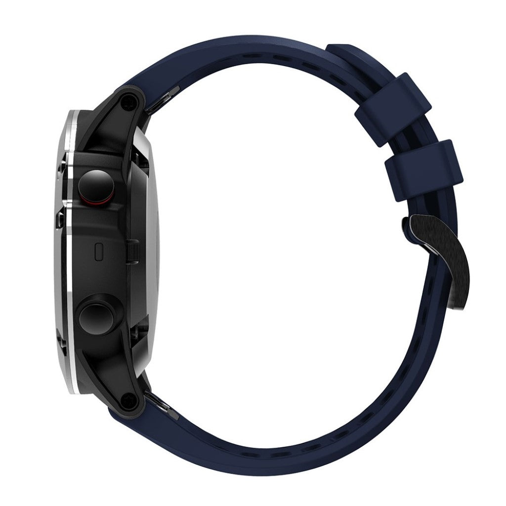 Helt vildt kønt Garmin Fenix 5X Silikone Rem - Blå#serie_11