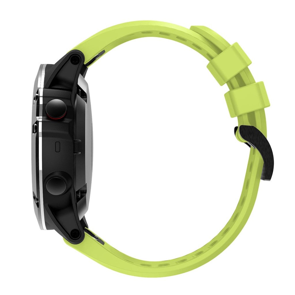 Helt vildt kønt Garmin Fenix 5X Silikone Rem - Grøn#serie_8