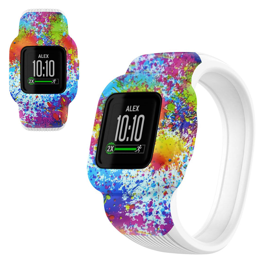 Tidsløst Garmin Vivofit Jr 3 Silikone Rem - Størrelse: S - Flerfarvet#serie_1