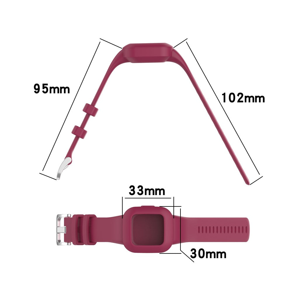 Superflot Garmin Vivofit Jr 3 Silikone Rem - Rød#serie_1