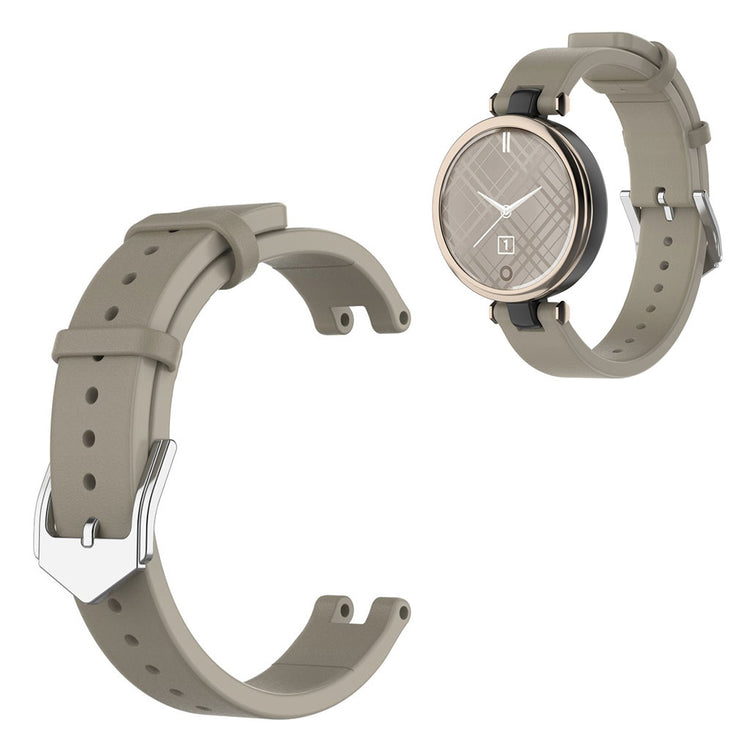 Super sejt Garmin Lily Silikone Rem - Brun#serie_3