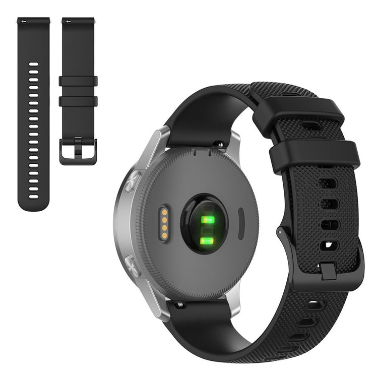 Stilfuld Universal Garmin Silikone Rem - Sort#serie_3