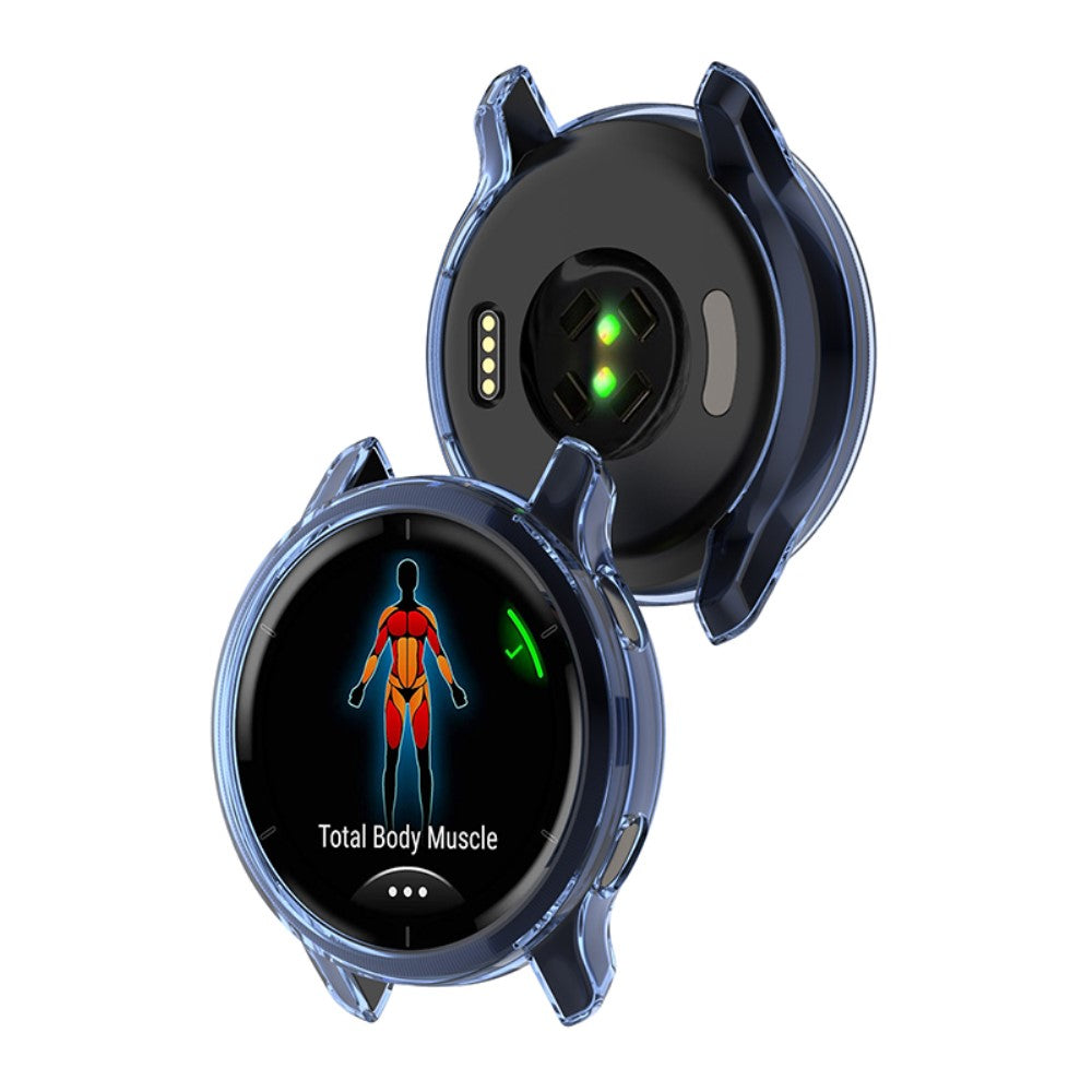 Garmin Venu 2 Gennemsigtig Silikone Bumper  - Blå#serie_1