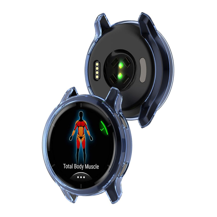 Garmin Venu 2 Gennemsigtig Silikone Bumper  - Blå#serie_1