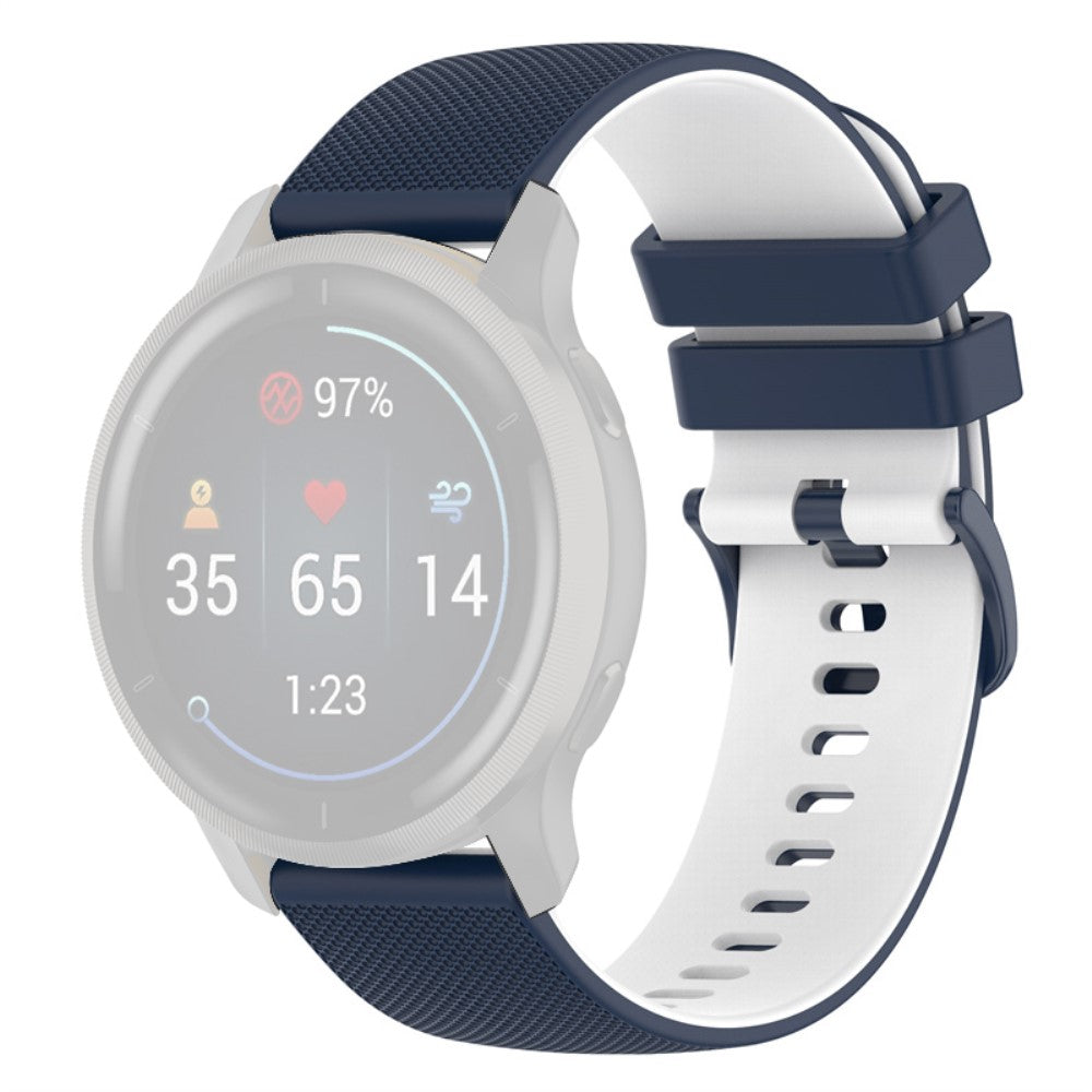Stilfuld Universal Garmin Silikone Rem - Blå#serie_2