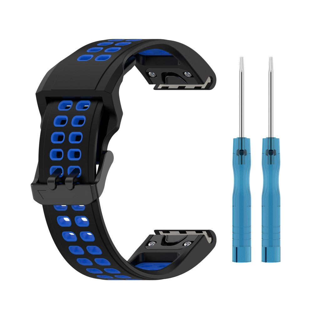 Udsøgt Universal Garmin Silikone Rem - Sort#serie_6