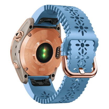 Fantastisk Universal Garmin Silikone Rem - Blå#serie_8