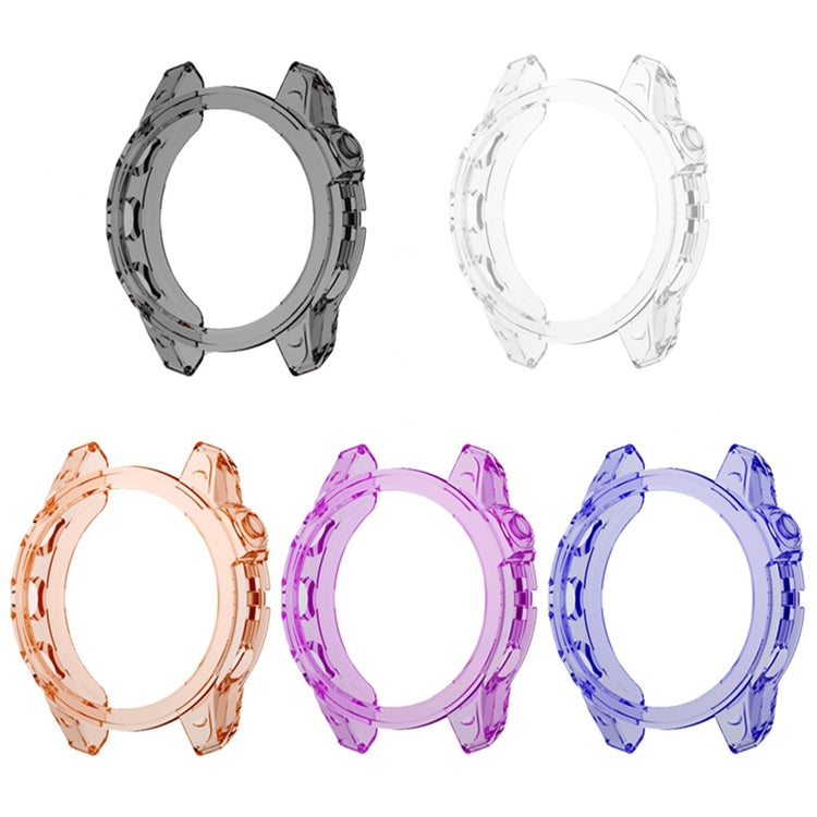 Garmin Fenix 7 Gennemsigtig Silikone Bumper  - Blå#serie_3