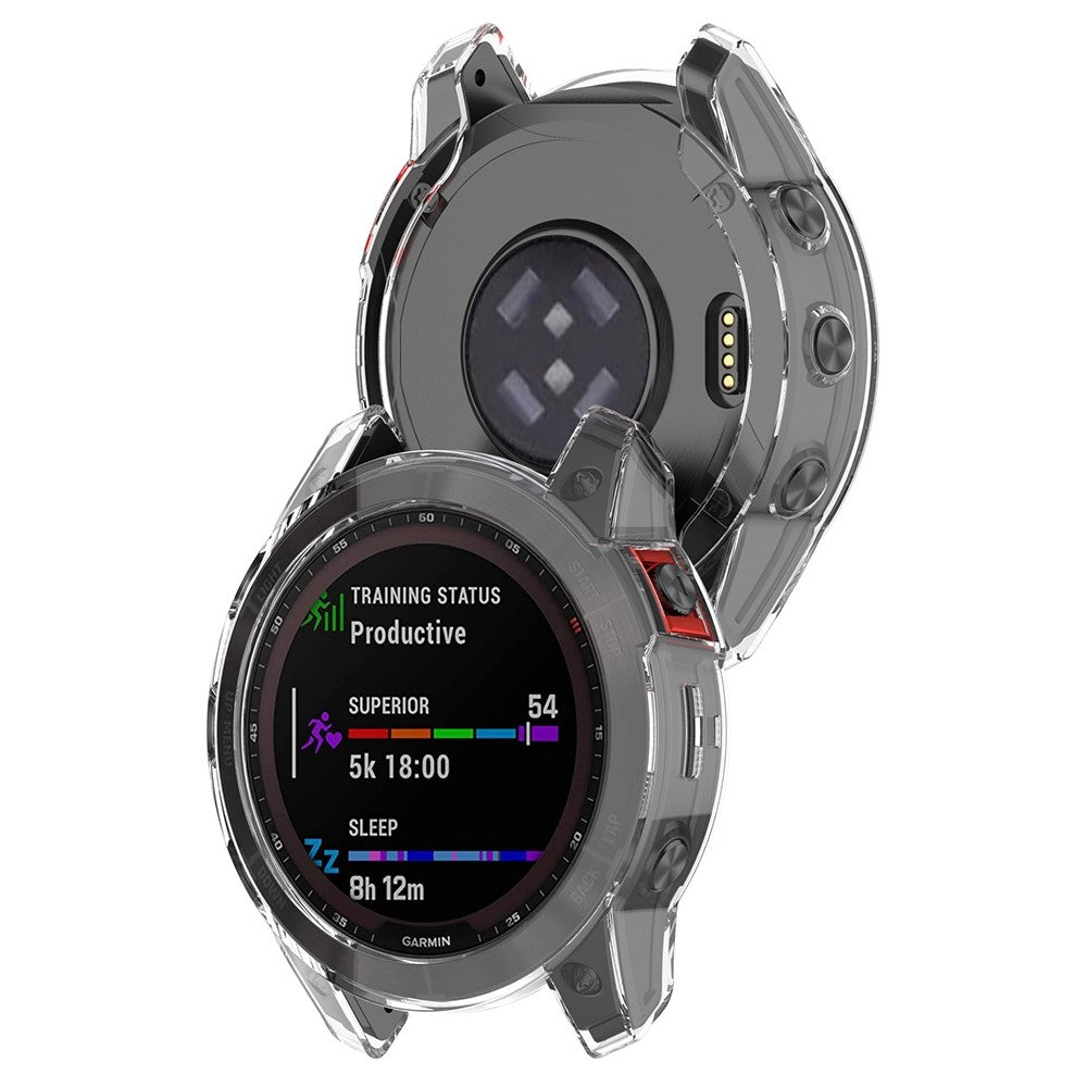 Garmin Fenix 7 Gennemsigtig Silikone Bumper  - Gennemsigtig#serie_4
