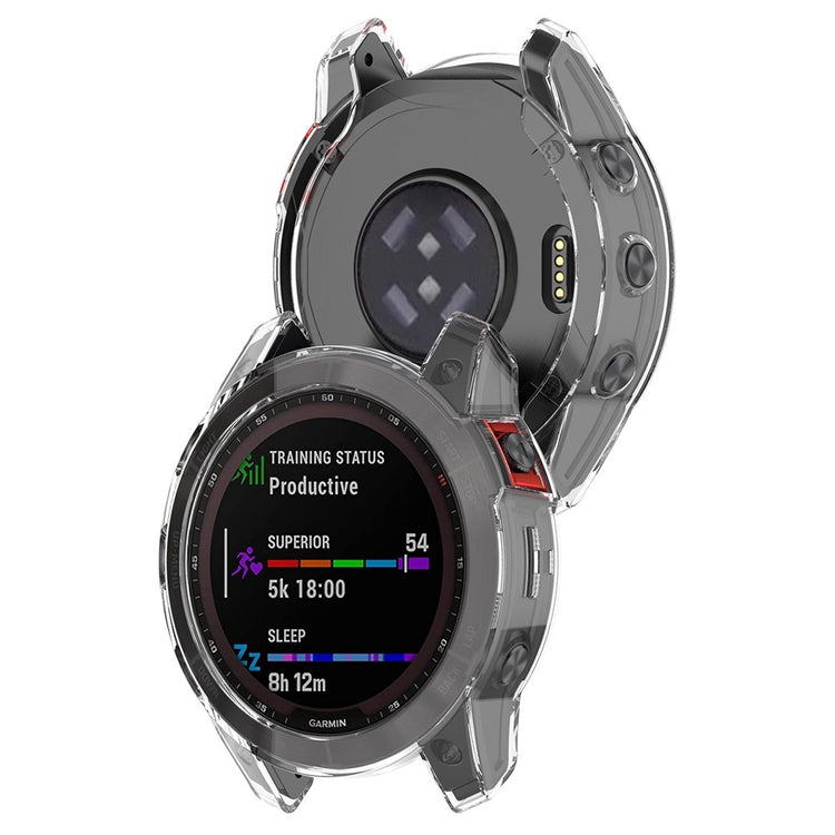Garmin Fenix 7 Gennemsigtig Silikone Bumper  - Gennemsigtig#serie_4