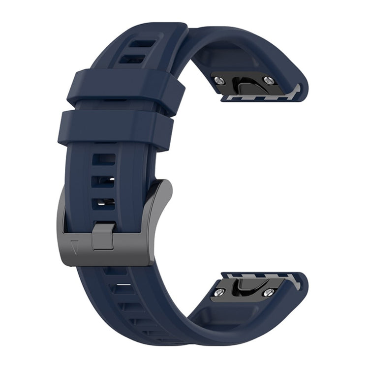 Godt Garmin Fenix 7X / Garmin Tactix 7 Silikone Rem - Blå#serie_12