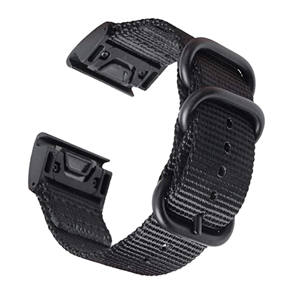 Rigtigt holdbart Universal Garmin Stof Urrem - Sort#serie_4