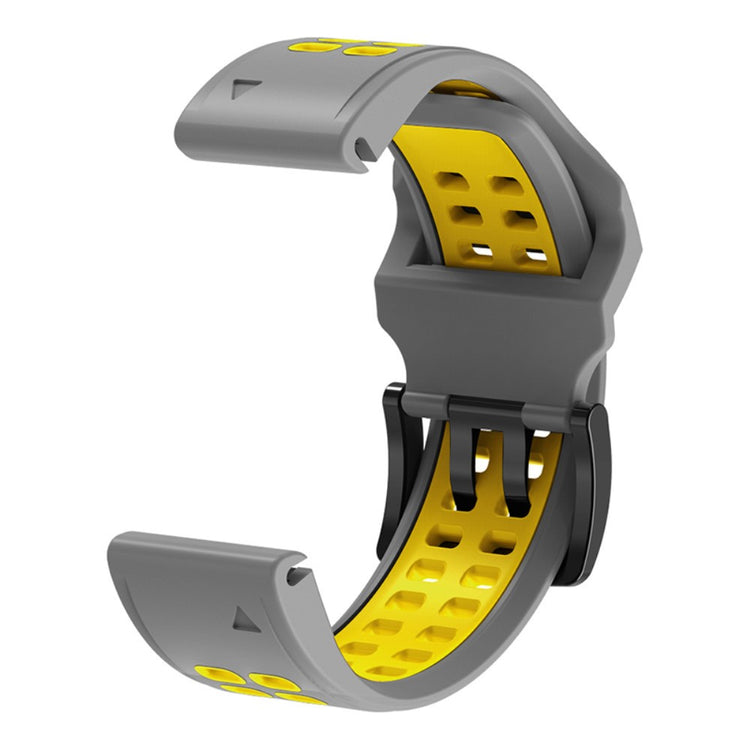 Helt vildt fantastisk Universal Garmin Silikone Urrem - Sølv#serie_8