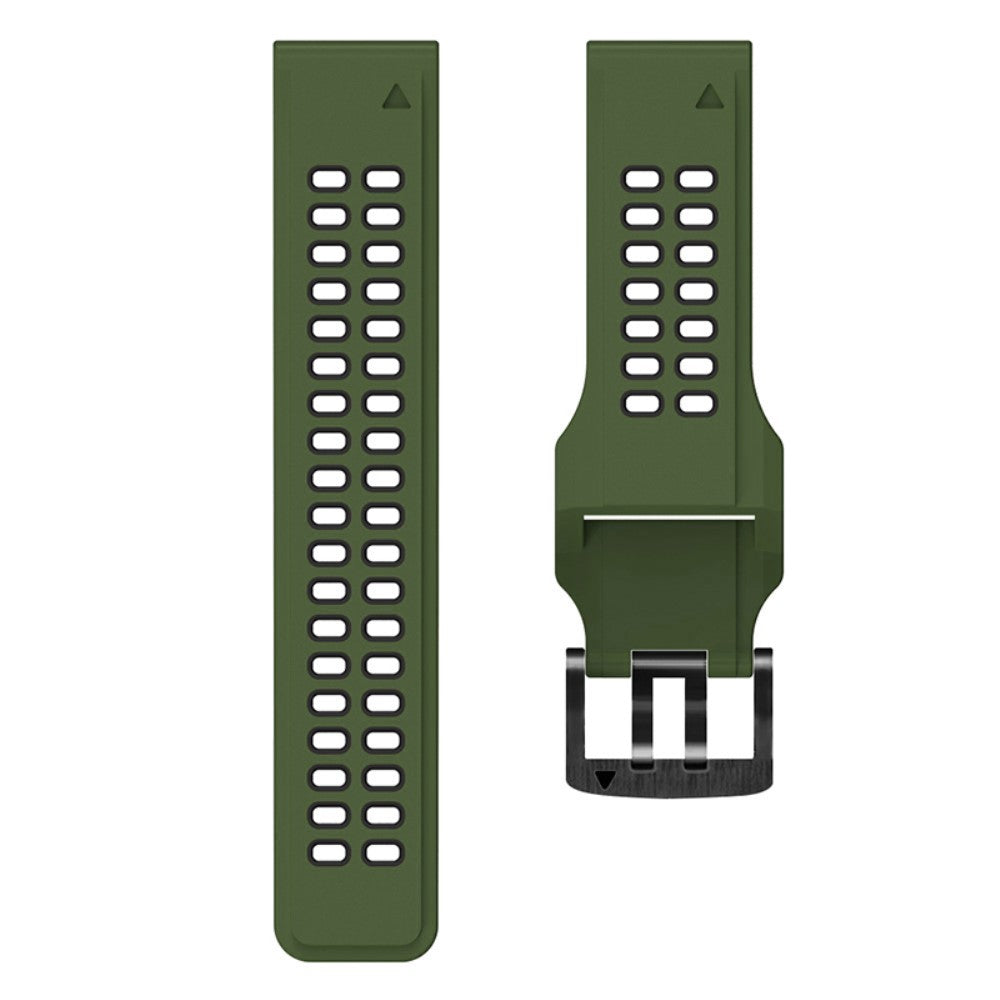Helt vildt fantastisk Universal Garmin Silikone Urrem - Grøn#serie_9
