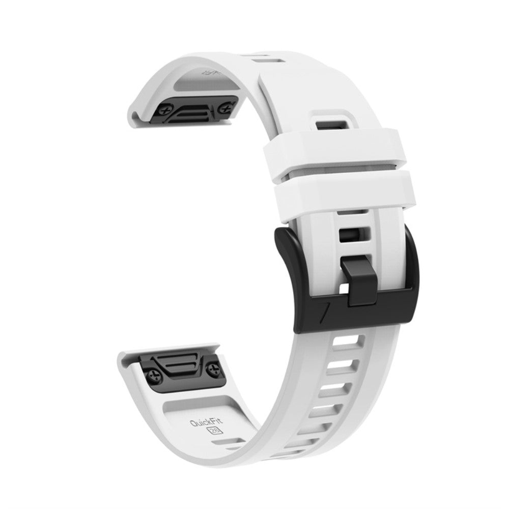 Vildt fantastisk Garmin Fenix 7X Silikone Rem - Hvid#serie_1