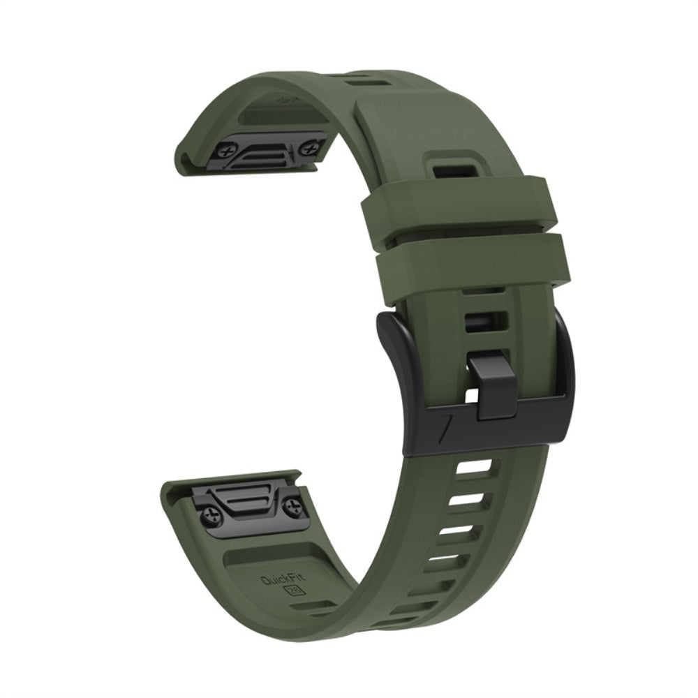 Vildt fantastisk Garmin Fenix 7X Silikone Rem - Grøn#serie_10