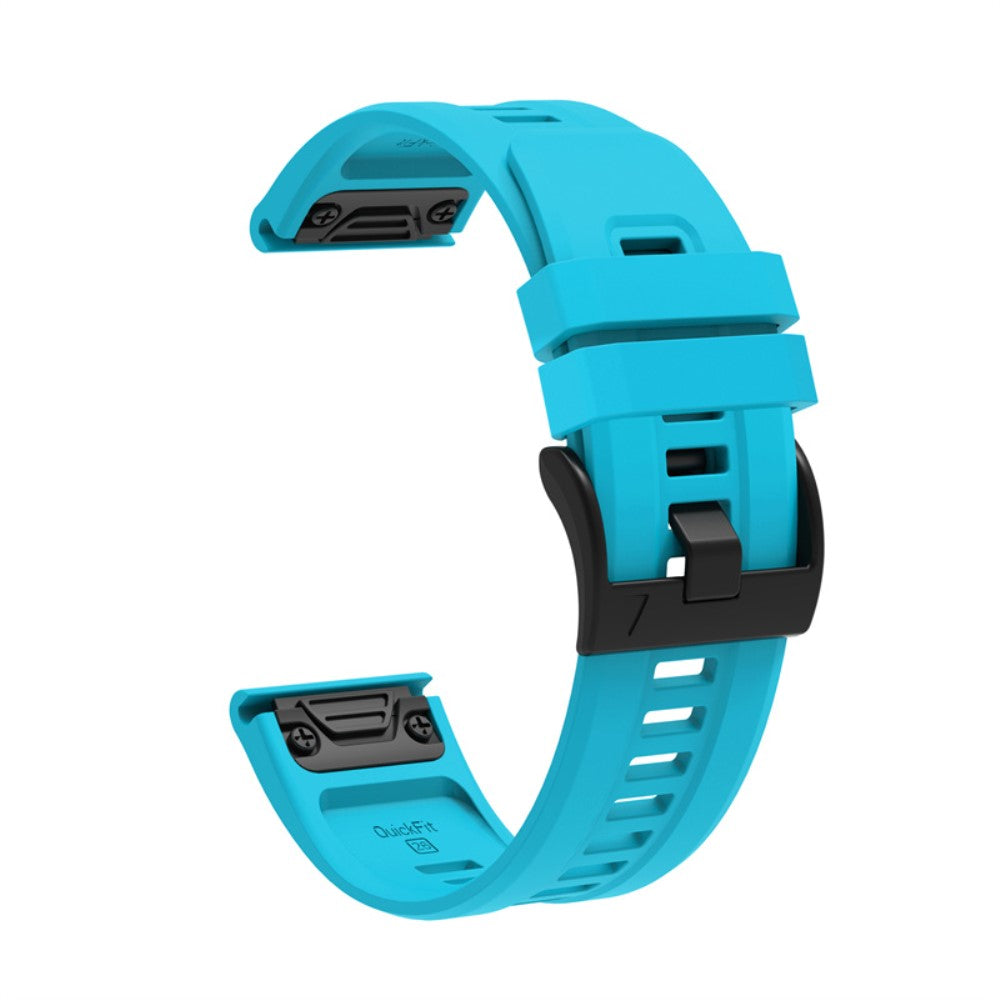 Vildt fantastisk Garmin Fenix 7X Silikone Rem - Blå#serie_13