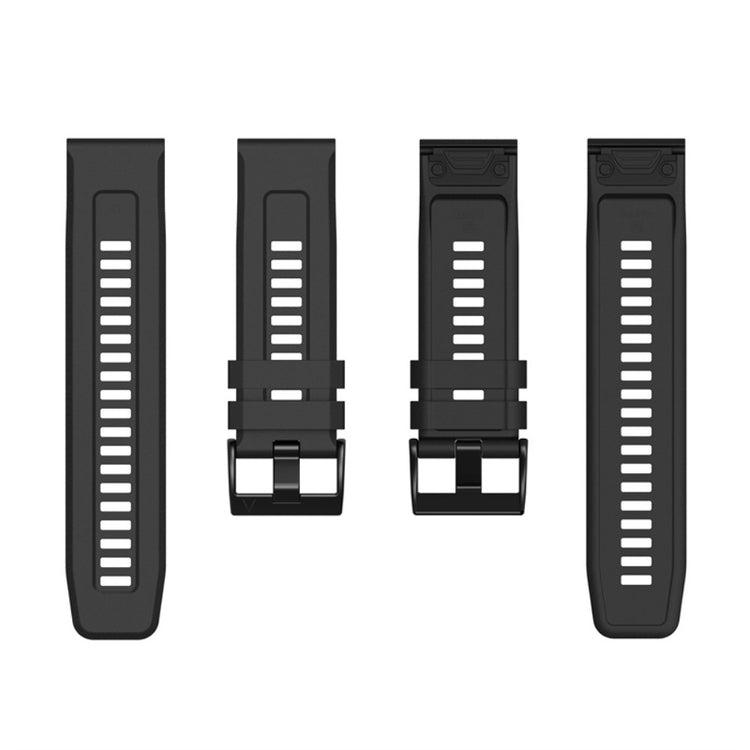 Vildt fantastisk Garmin Fenix 7X Silikone Rem - Sort#serie_5
