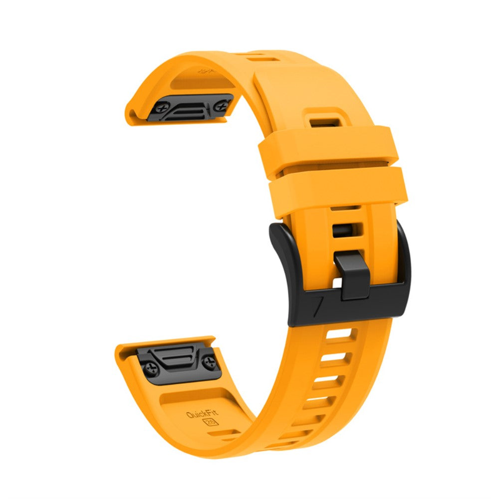 Vildt fantastisk Garmin Fenix 7X Silikone Rem - Gul#serie_7