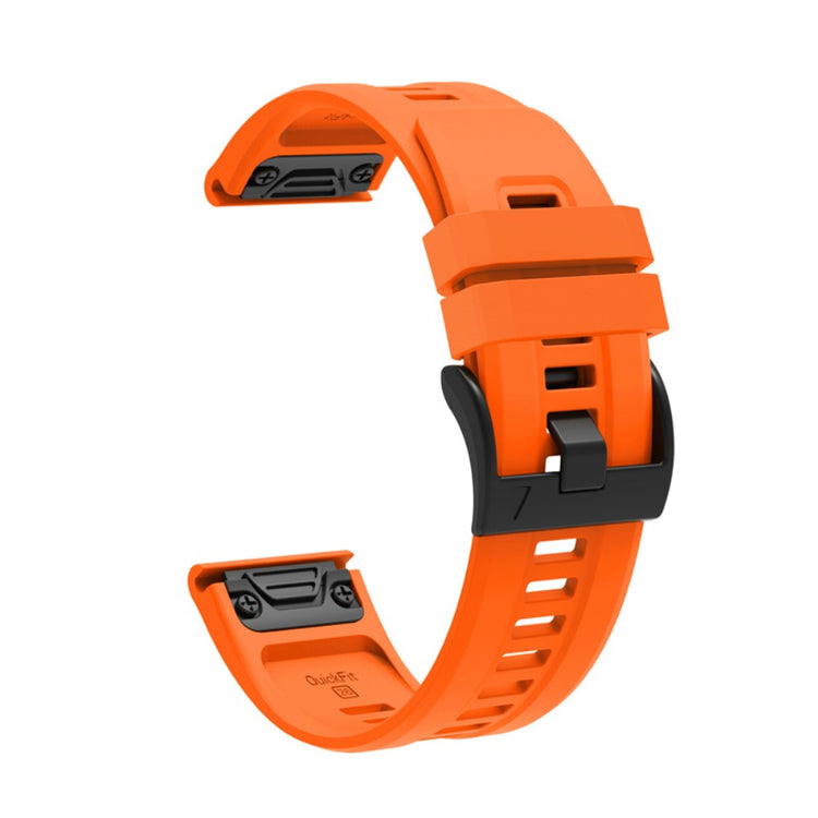 Vildt fantastisk Garmin Fenix 7X Silikone Rem - Sølv#serie_8