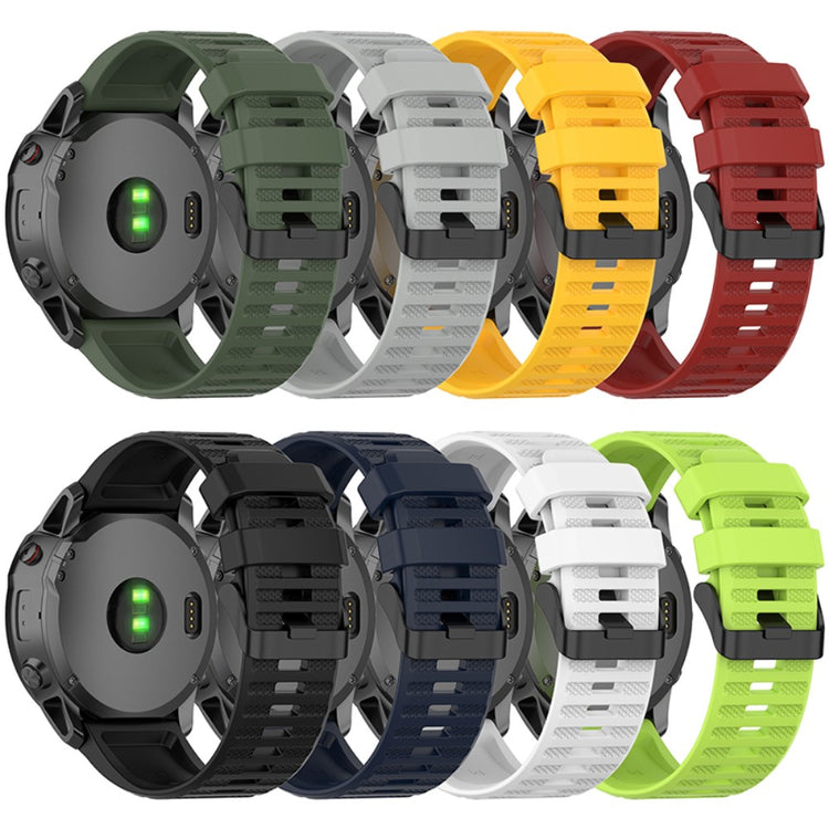 Rigtigt smuk Universal Garmin Silikone Urrem - Rød#serie_4