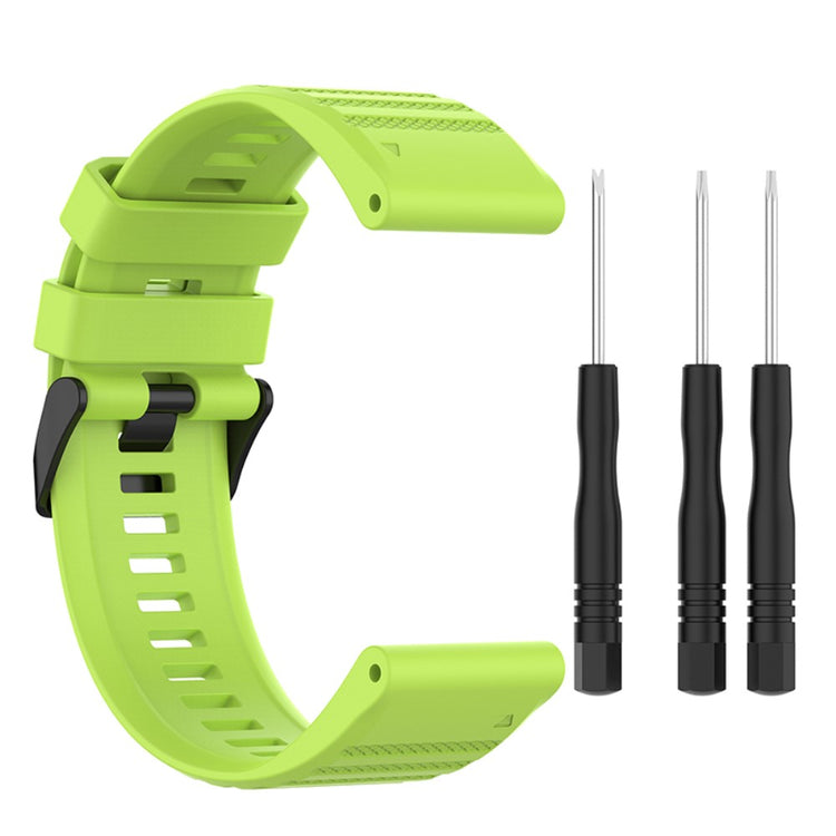 Rigtigt smuk Universal Garmin Silikone Urrem - Grøn#serie_8