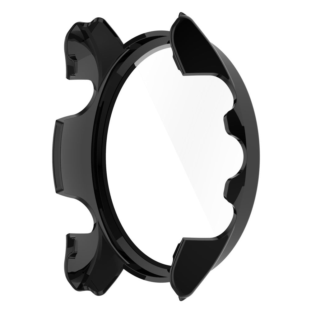 Fed Garmin Forerunner 255S Cover med Skærmbeskytter i Plastik og Hærdet Glas - Sort#serie_1