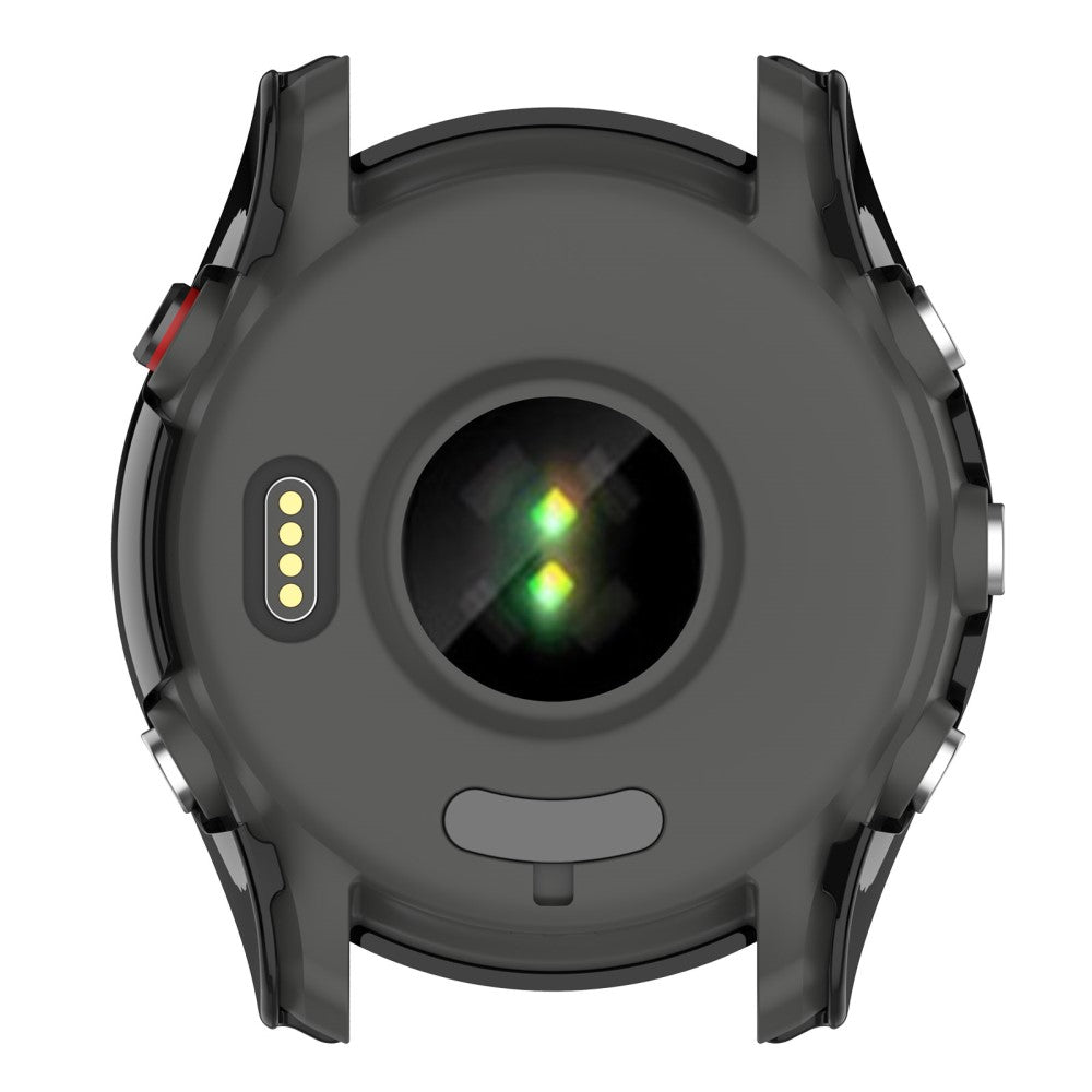 Fed Garmin Forerunner 255S Cover med Skærmbeskytter i Plastik og Hærdet Glas - Sort#serie_1