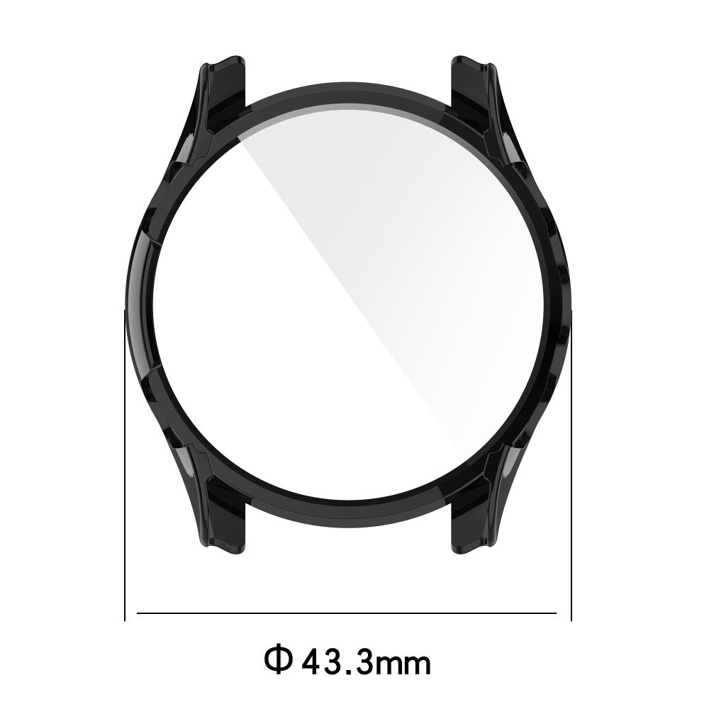 Fed Garmin Forerunner 255S Cover med Skærmbeskytter i Plastik og Hærdet Glas - Sort#serie_1