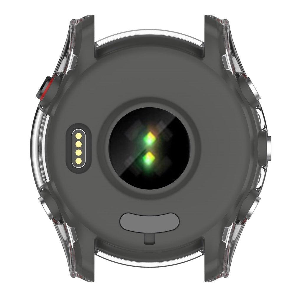 Fed Garmin Forerunner 255S Cover med Skærmbeskytter i Plastik og Hærdet Glas - Gennemsigtig#serie_2