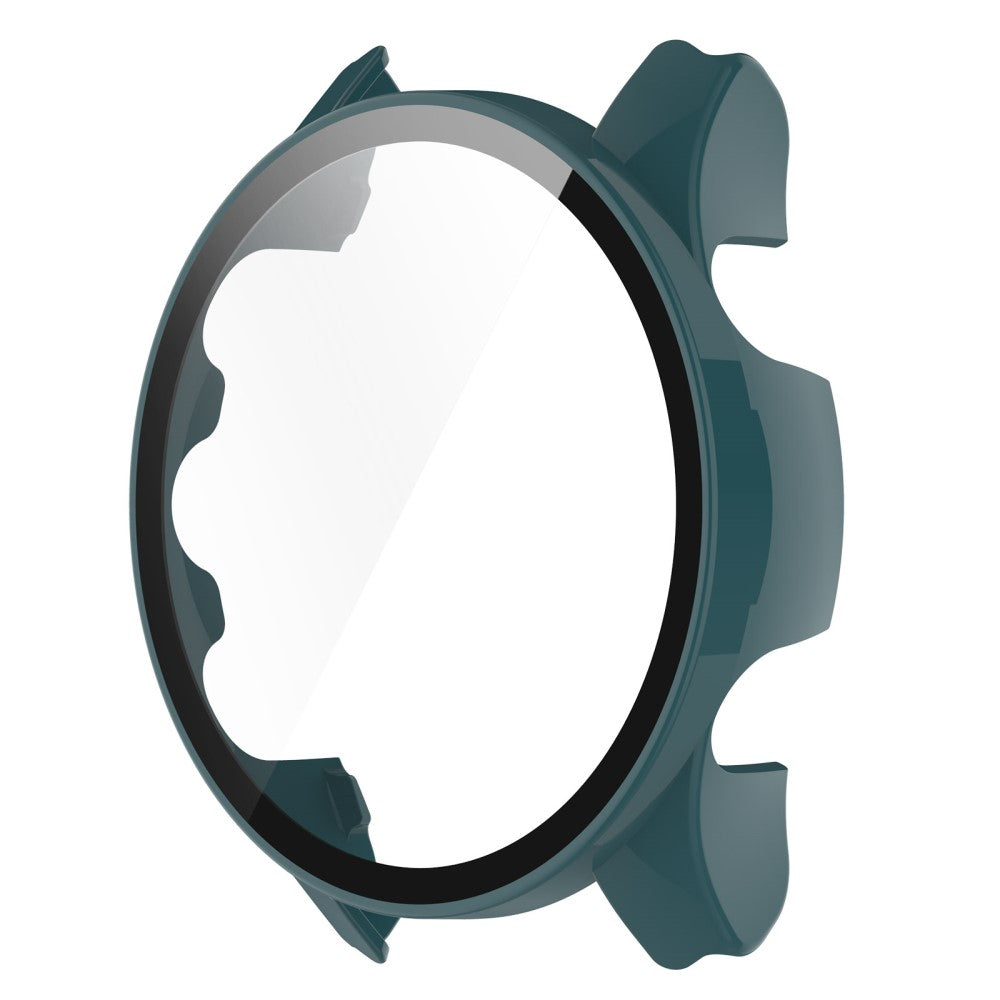 Fed Garmin Forerunner 255S Cover med Skærmbeskytter i Plastik og Hærdet Glas - Grøn#serie_4