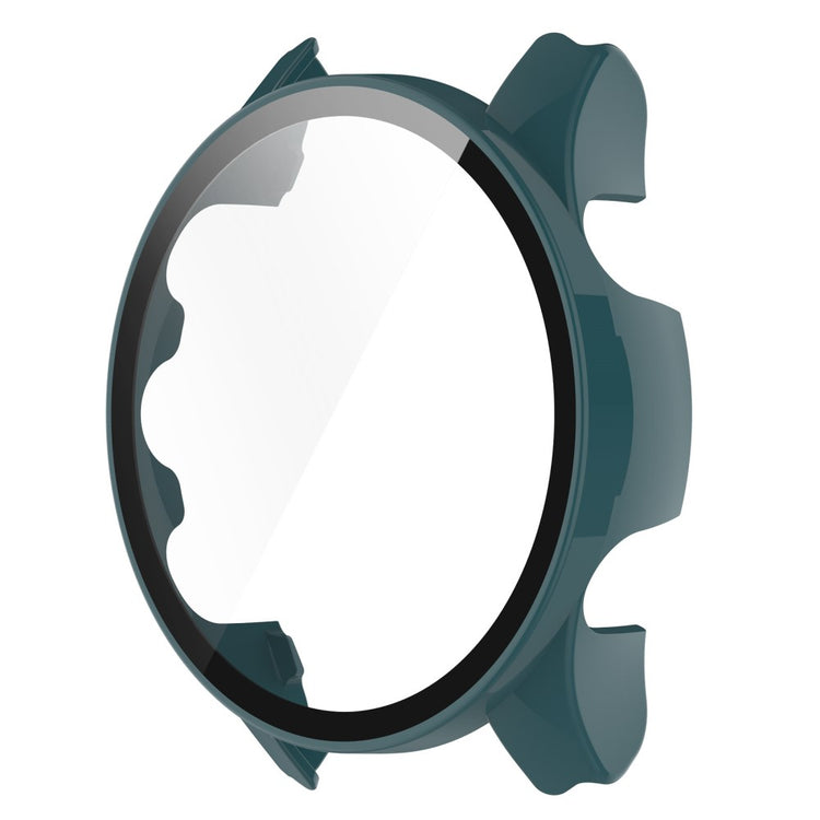 Fed Garmin Forerunner 255S Cover med Skærmbeskytter i Plastik og Hærdet Glas - Grøn#serie_4