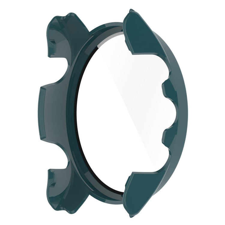Fed Garmin Forerunner 255S Cover med Skærmbeskytter i Plastik og Hærdet Glas - Grøn#serie_4