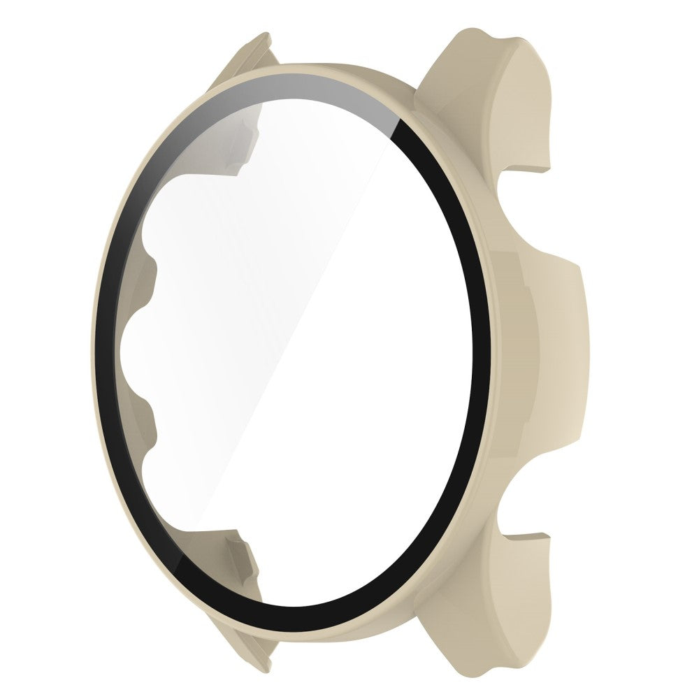 Fed Garmin Forerunner 255S Cover med Skærmbeskytter i Plastik og Hærdet Glas - Hvid#serie_5