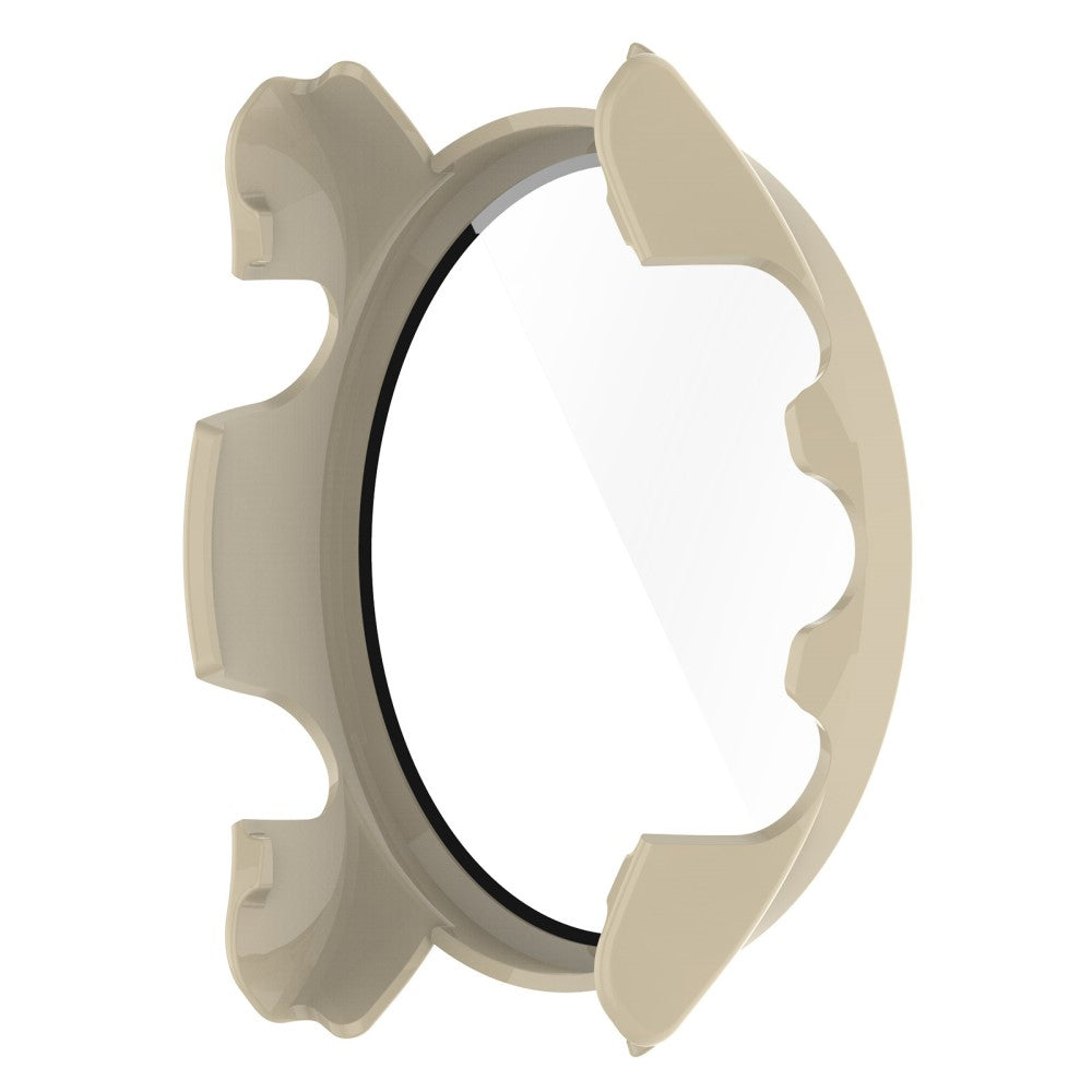 Fed Garmin Forerunner 255S Cover med Skærmbeskytter i Plastik og Hærdet Glas - Hvid#serie_5