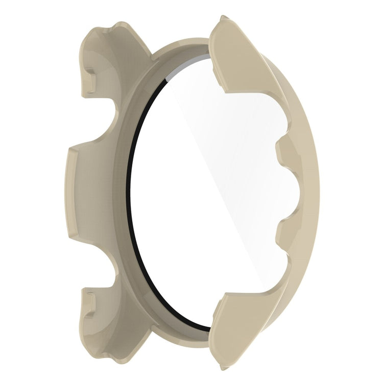 Fed Garmin Forerunner 255S Cover med Skærmbeskytter i Plastik og Hærdet Glas - Hvid#serie_5