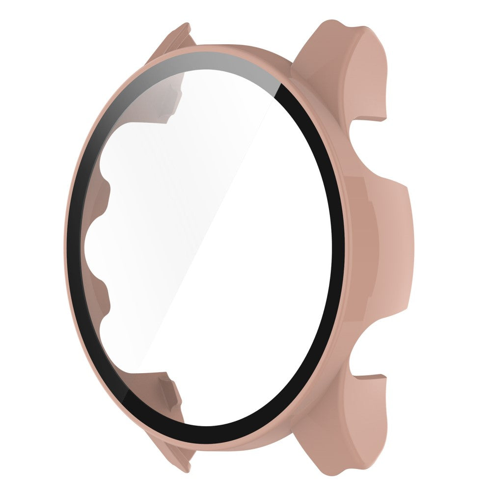 Fed Garmin Forerunner 255S Cover med Skærmbeskytter i Plastik og Hærdet Glas - Pink#serie_6