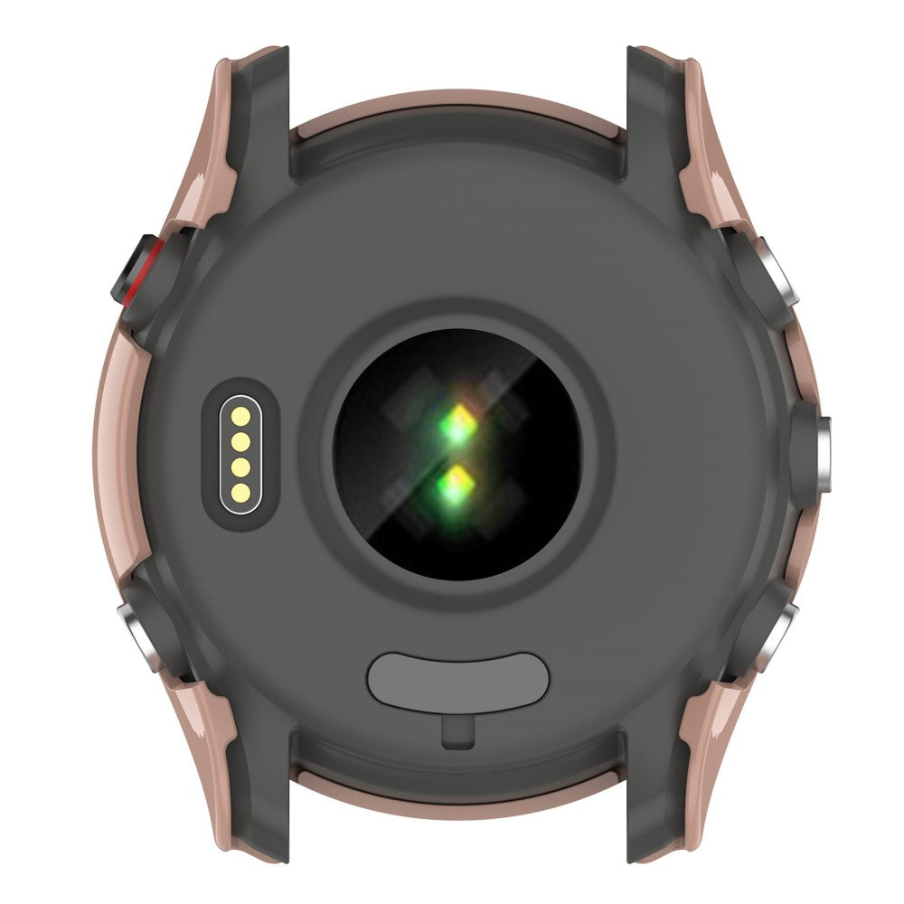 Fed Garmin Forerunner 255S Cover med Skærmbeskytter i Plastik og Hærdet Glas - Pink#serie_6