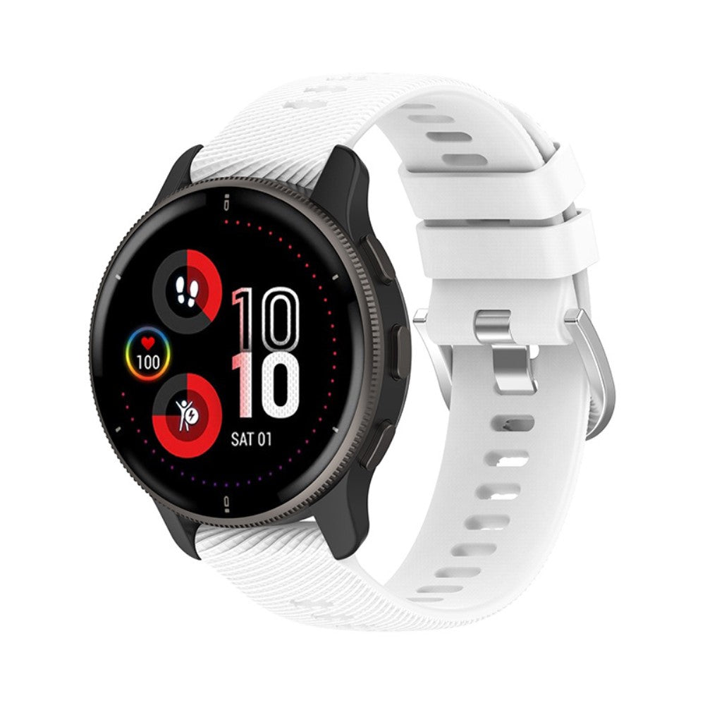 Rigtigt smuk Universal Garmin Silikone Rem - Hvid#serie_1