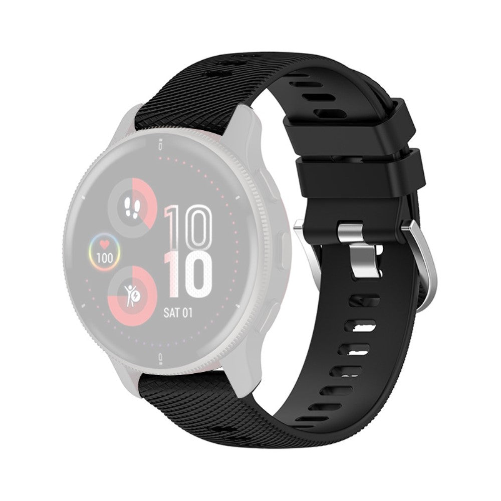 Rigtigt smuk Universal Garmin Silikone Rem - Sort#serie_11