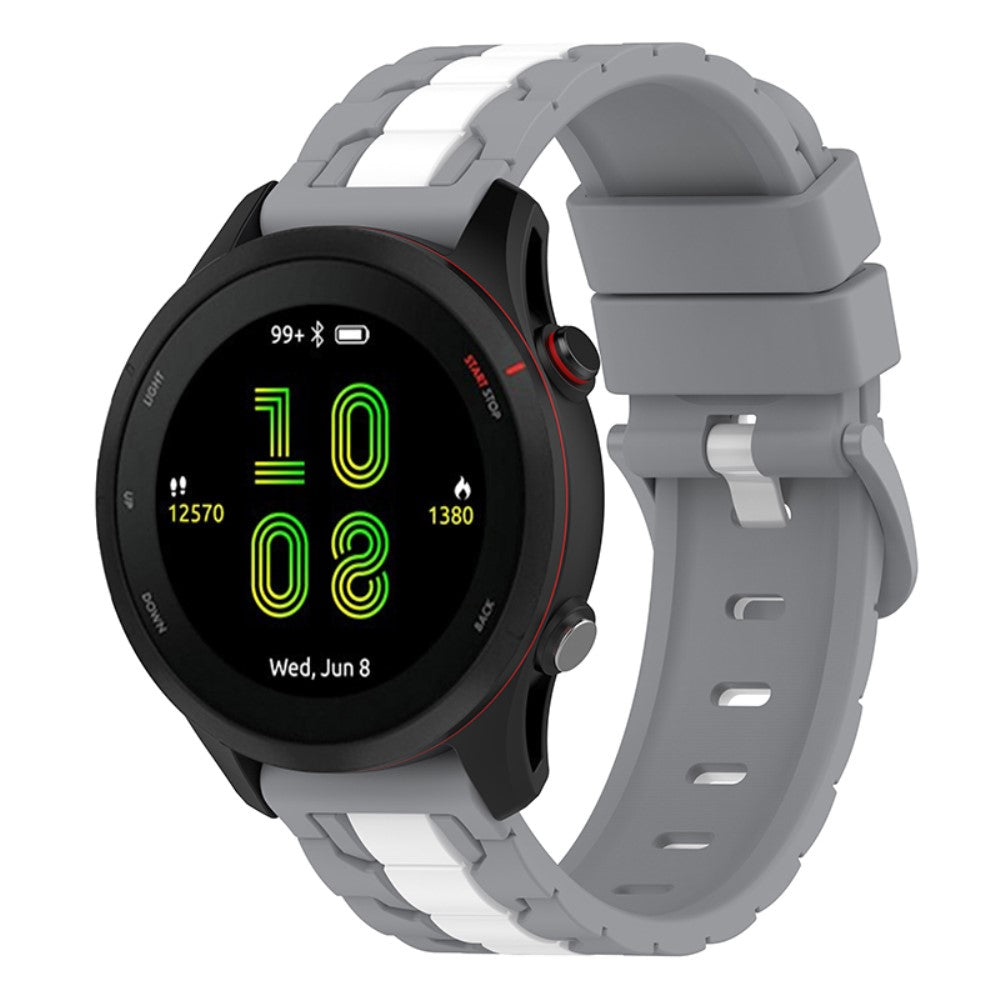  Garmin Forerunner 255 / Garmin Vivoactive HR Silikone Urrem - Sølv#serie_8