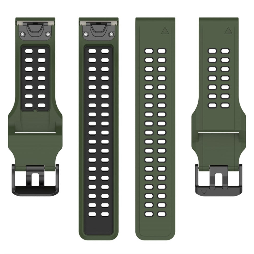 Slidstærk Universal Garmin Silikone Rem - Grøn#serie_6