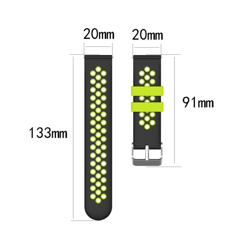 Meget smuk Garmin Vivoactive 3 Silikone Rem - Sort#serie_1