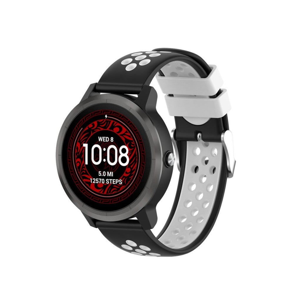 Meget smuk Garmin Vivoactive 3 Silikone Rem - Sort#serie_2