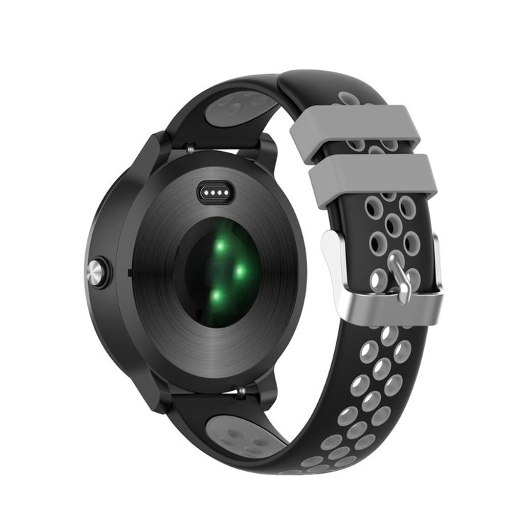 Meget smuk Garmin Vivoactive 3 Silikone Rem - Sort#serie_3