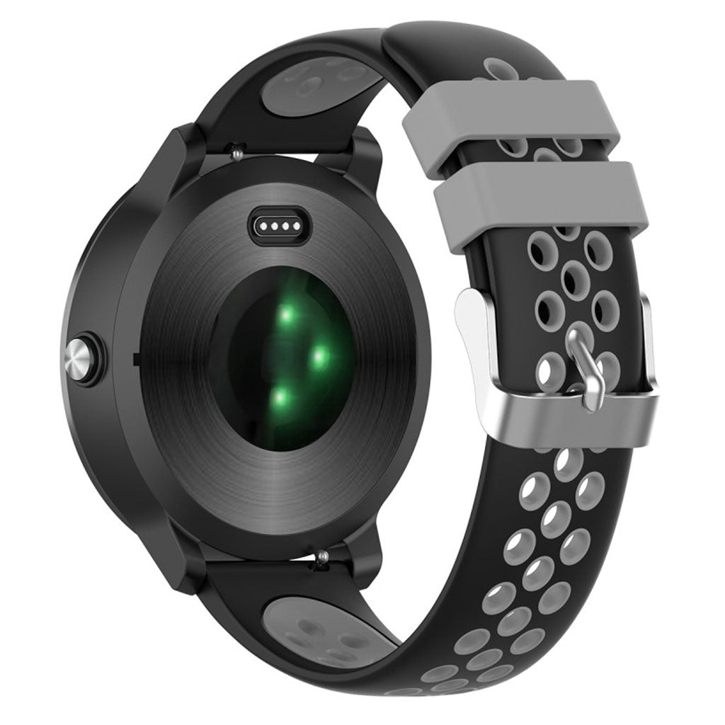 Meget smuk Garmin Vivoactive 3 Silikone Rem - Sort#serie_3