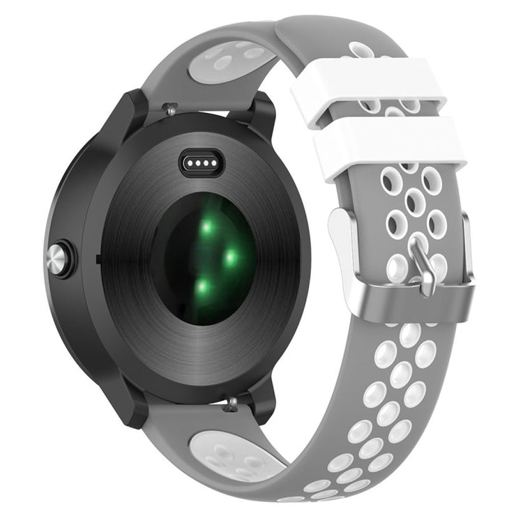 Meget smuk Garmin Vivoactive 3 Silikone Rem - Sølv#serie_4