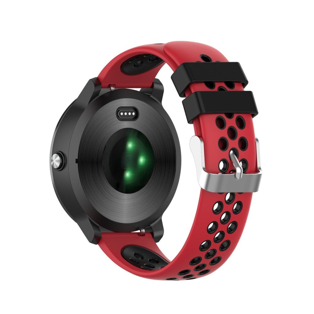 Meget smuk Garmin Vivoactive 3 Silikone Rem - Rød#serie_5