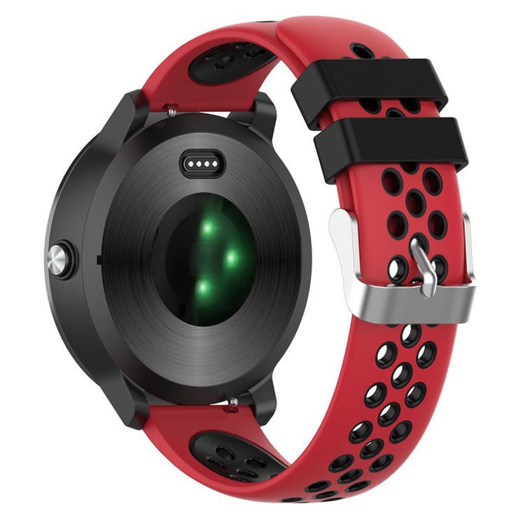 Meget smuk Garmin Vivoactive 3 Silikone Rem - Rød#serie_5